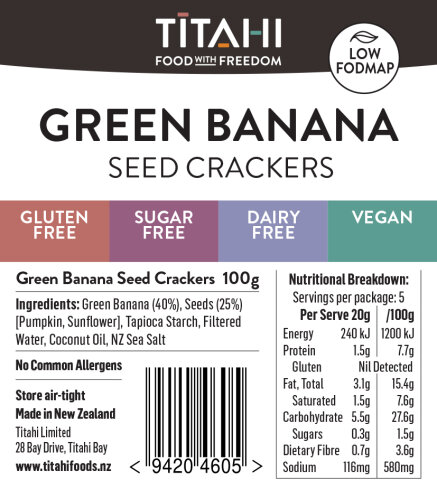 Green Banana Seed Crackers